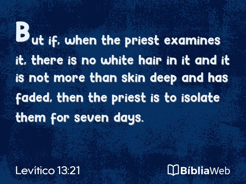 Levítico 13:21 em imagem para compartilhar