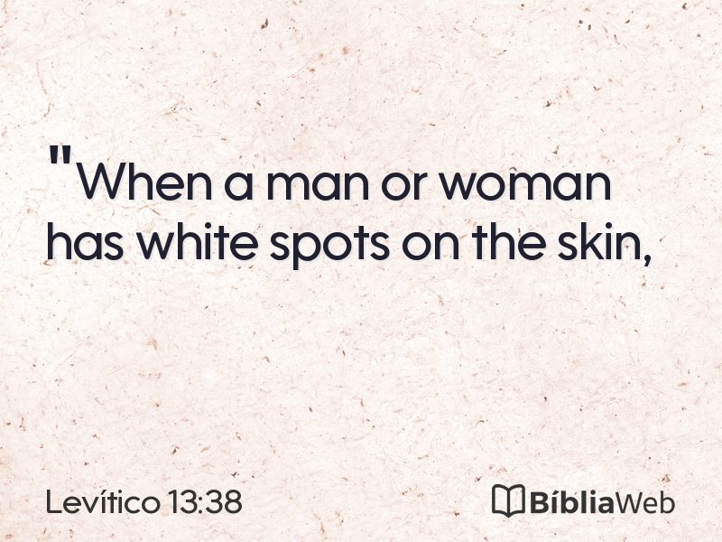 Levítico 13:38 em imagem para compartilhar