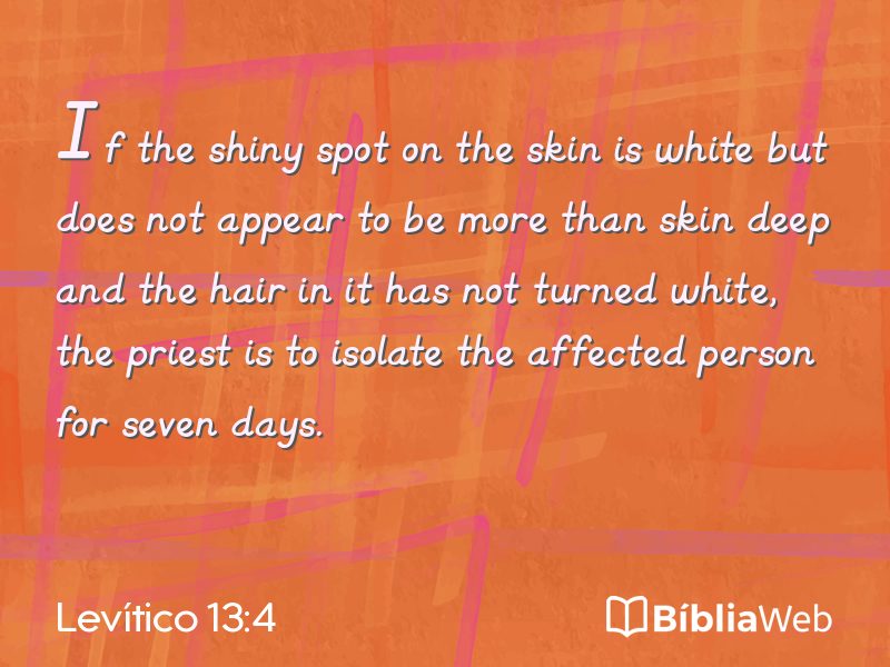 Levítico 13:4 em imagem para compartilhar