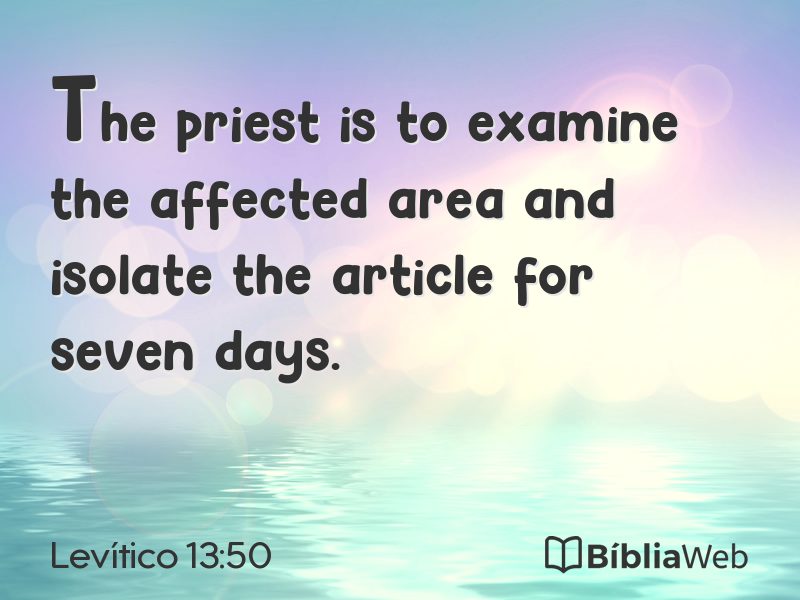 Levítico 13:50 em imagem para compartilhar