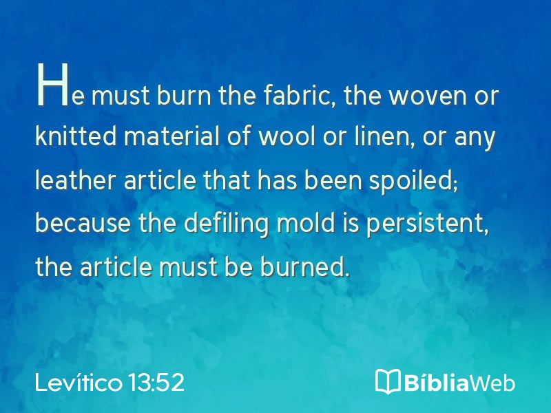 Levítico 13:52 em imagem para compartilhar