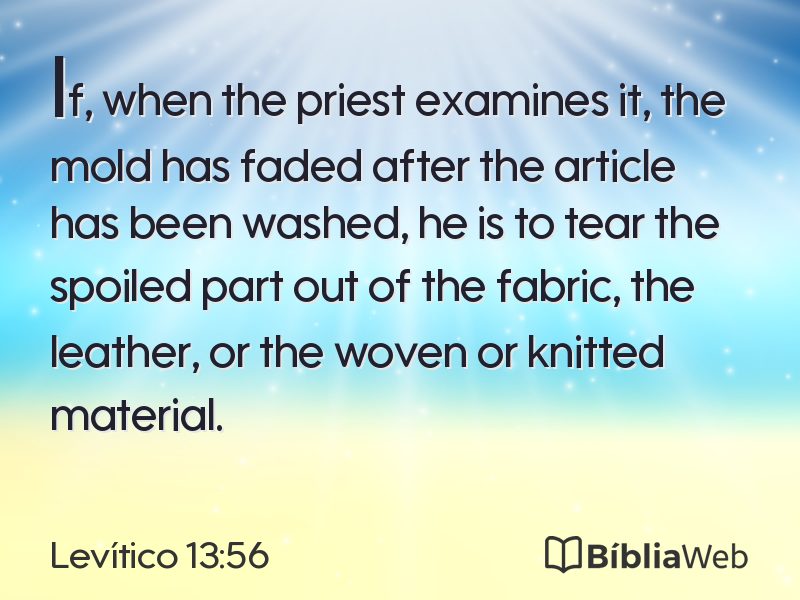 Levítico 13:56 em imagem para compartilhar