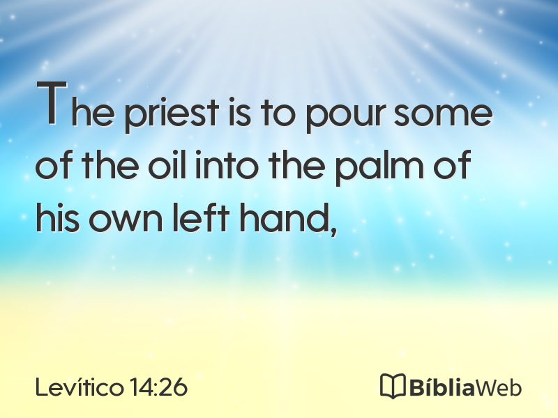 Levítico 14:26 em imagem para compartilhar