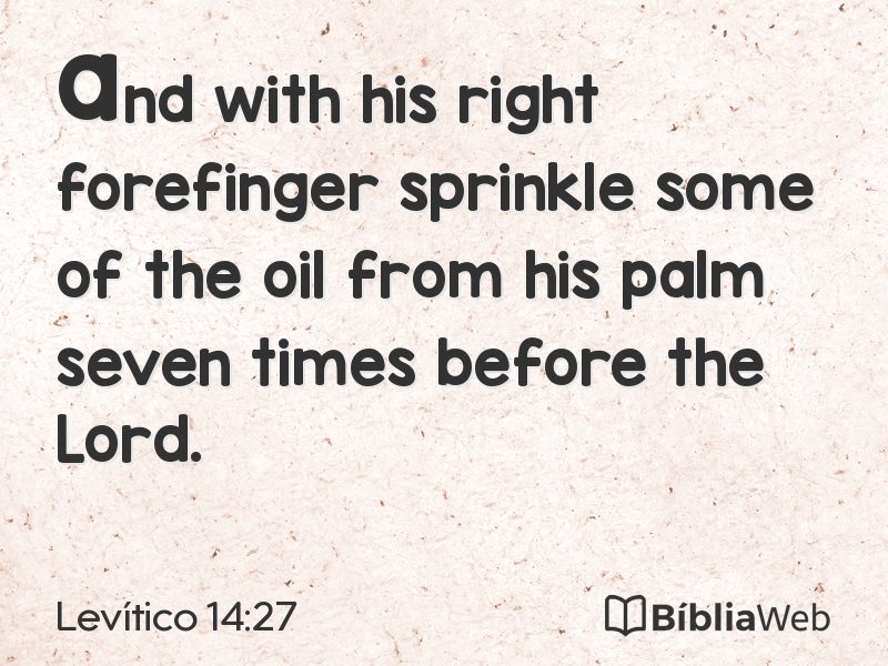Levítico 14:27 em imagem para compartilhar