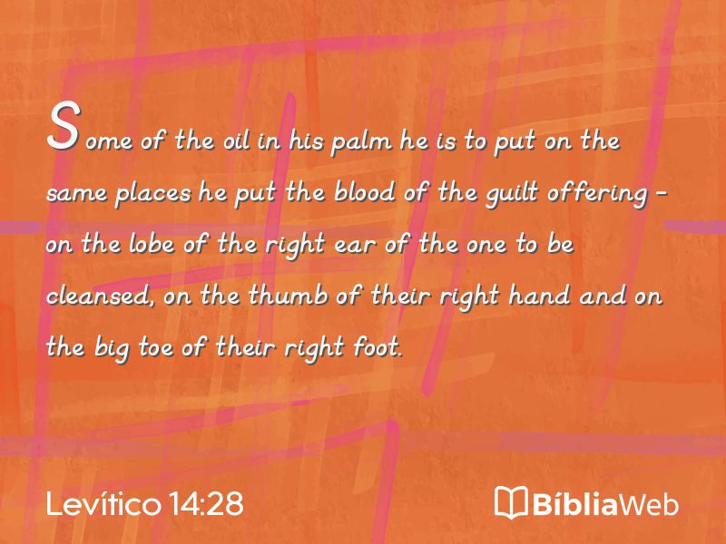 Levítico 14:28 em imagem para compartilhar