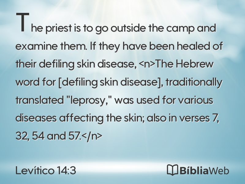 Levítico 14:3 em imagem para compartilhar