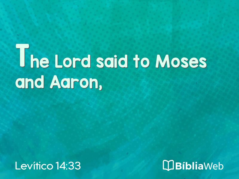 Levítico 14:33 em imagem para compartilhar