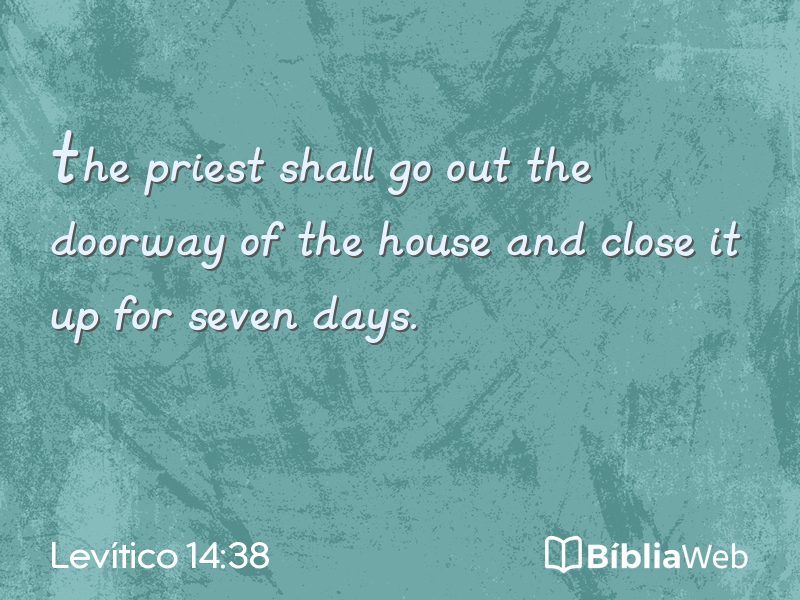 Levítico 14:38 em imagem para compartilhar