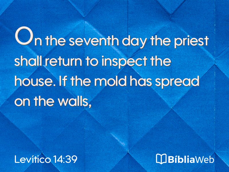 Levítico 14:39 em imagem para compartilhar
