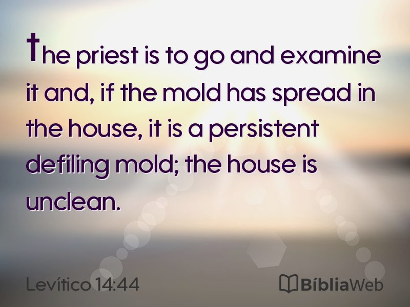 Levítico 14:44 em imagem para compartilhar