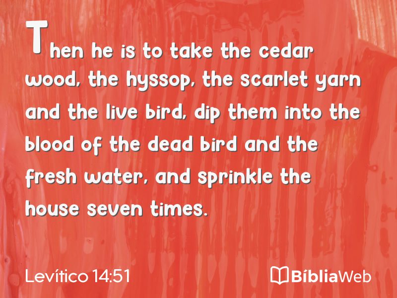 Levítico 14:51 em imagem para compartilhar
