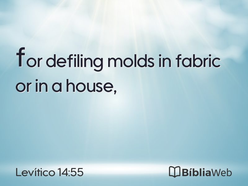 Levítico 14:55 em imagem para compartilhar