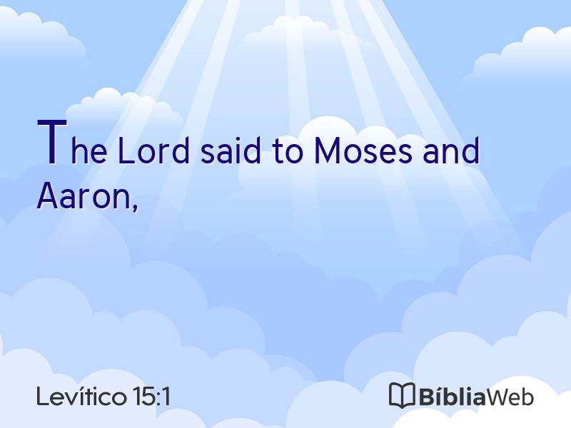 Levítico 15:1 em imagem para compartilhar