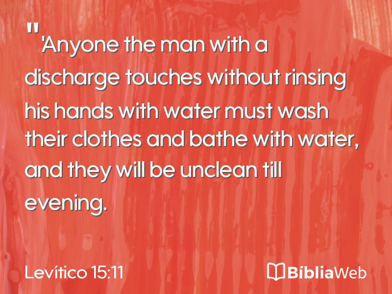Levítico 15:11 em imagem para compartilhar