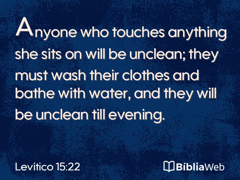 Levítico 15:22 em imagem para compartilhar