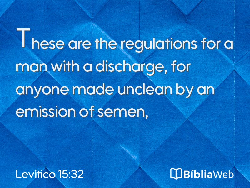 Levítico 15:32 em imagem para compartilhar