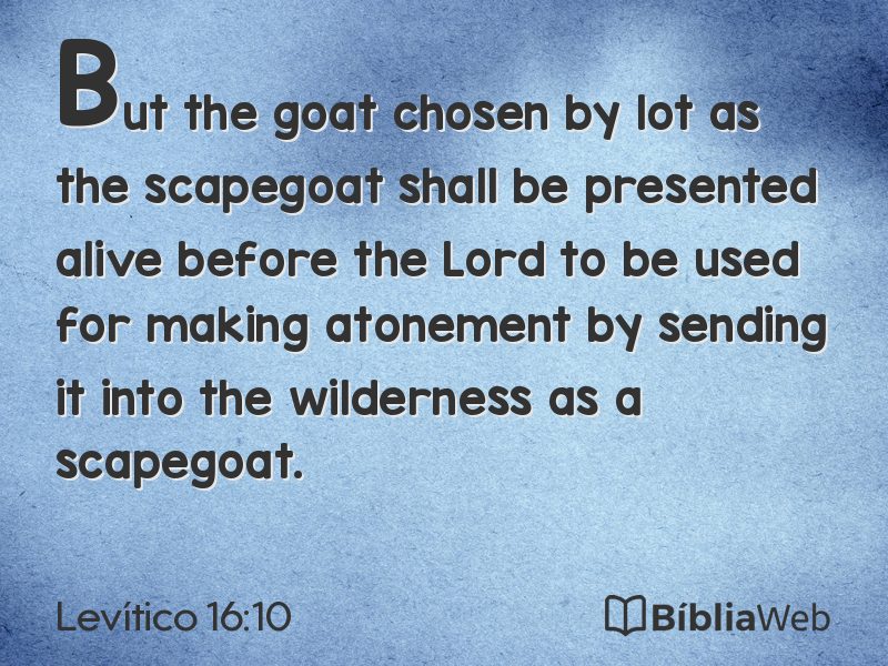 Levítico 16:10 em imagem para compartilhar