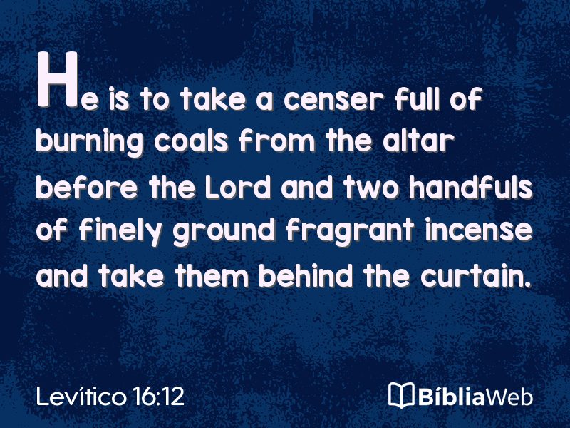 Levítico 16:12 em imagem para compartilhar
