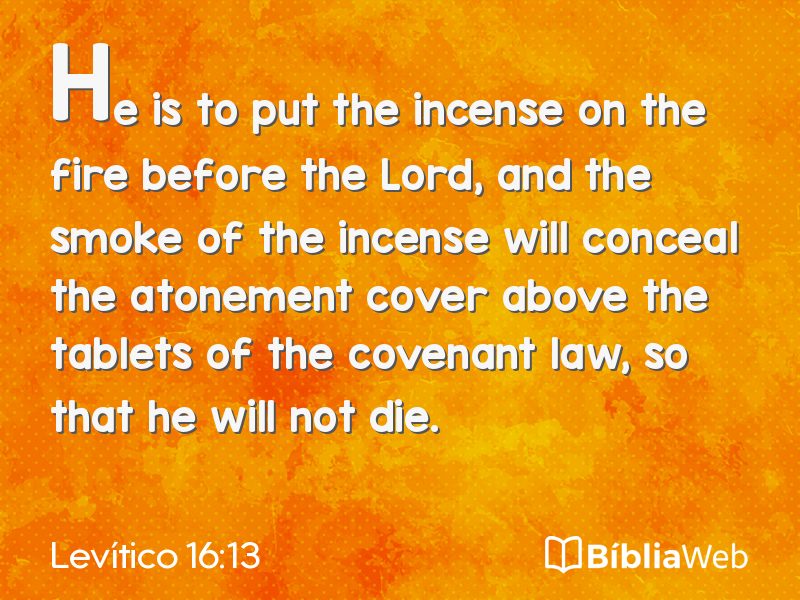 Levítico 16:13 em imagem para compartilhar