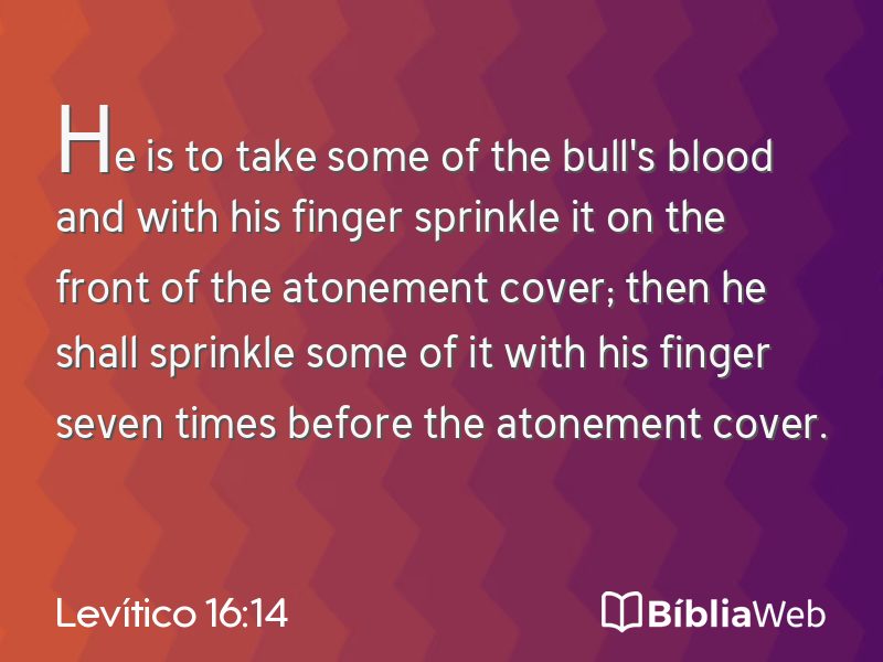 Levítico 16:14 em imagem para compartilhar