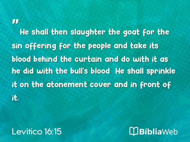 Levítico 16:15 em imagem para compartilhar
