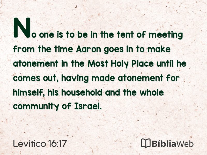 Levítico 16:17 em imagem para compartilhar