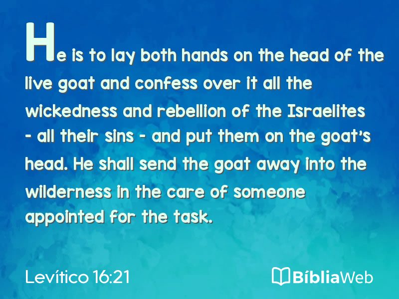 Levítico 16:21 em imagem para compartilhar