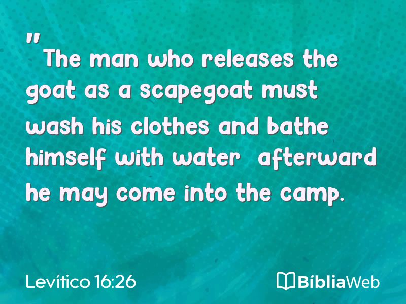 Levítico 16:26 em imagem para compartilhar