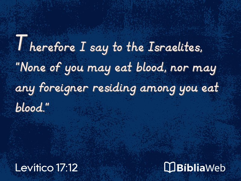 Levítico 17:12 em imagem para compartilhar