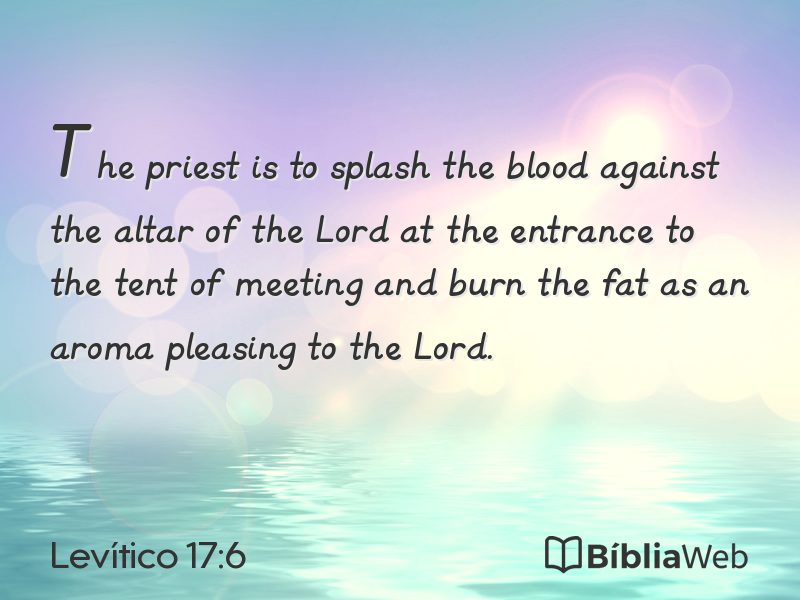 Levítico 17:6 em imagem para compartilhar