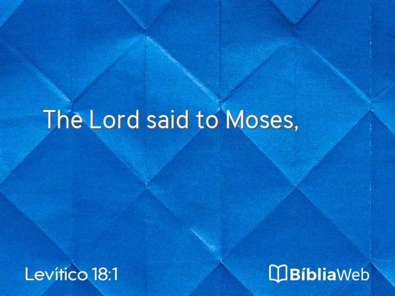 Levítico 18:1 em imagem para compartilhar