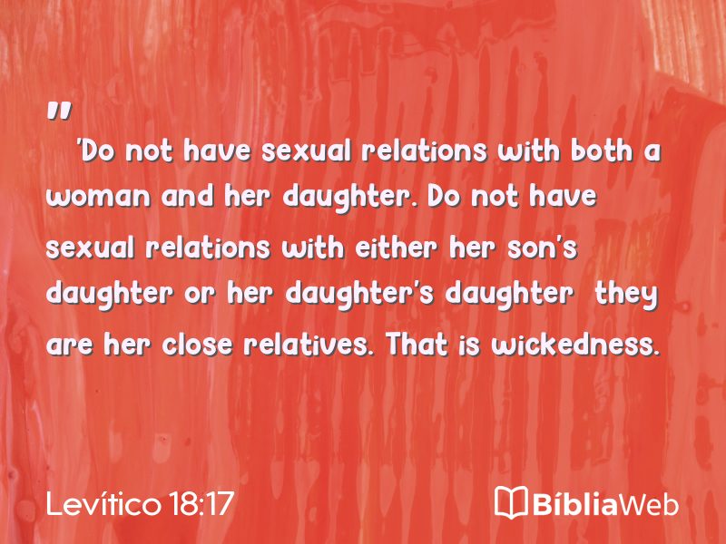 Levítico 18:17 em imagem para compartilhar