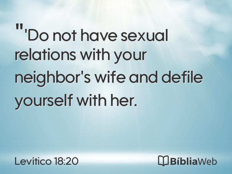 Levítico 18:20 em imagem para compartilhar