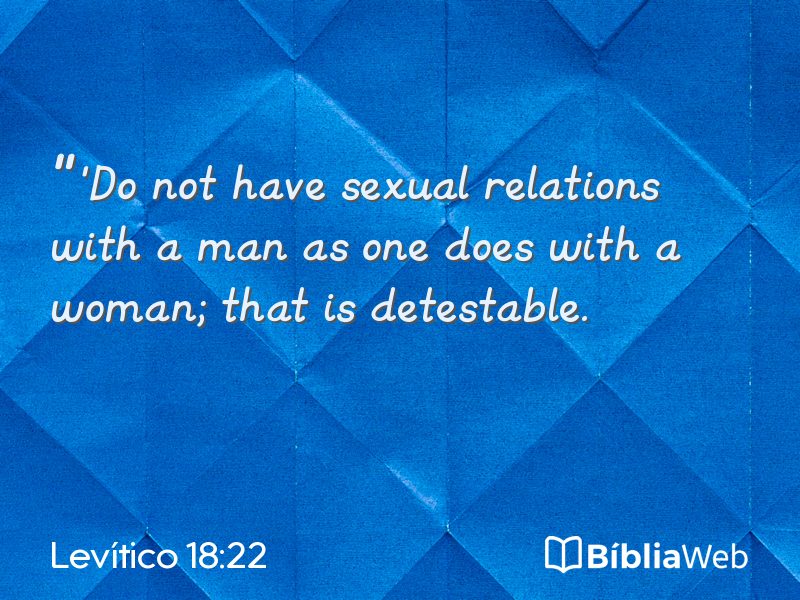 Levítico 18:22 em imagem para compartilhar
