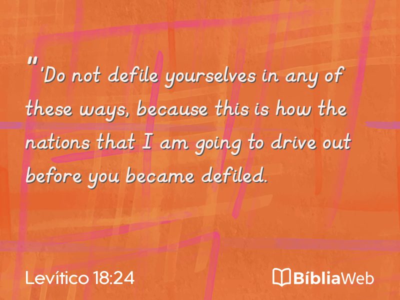 Levítico 18:24 em imagem para compartilhar