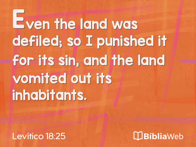 Levítico 18:25 em imagem para compartilhar