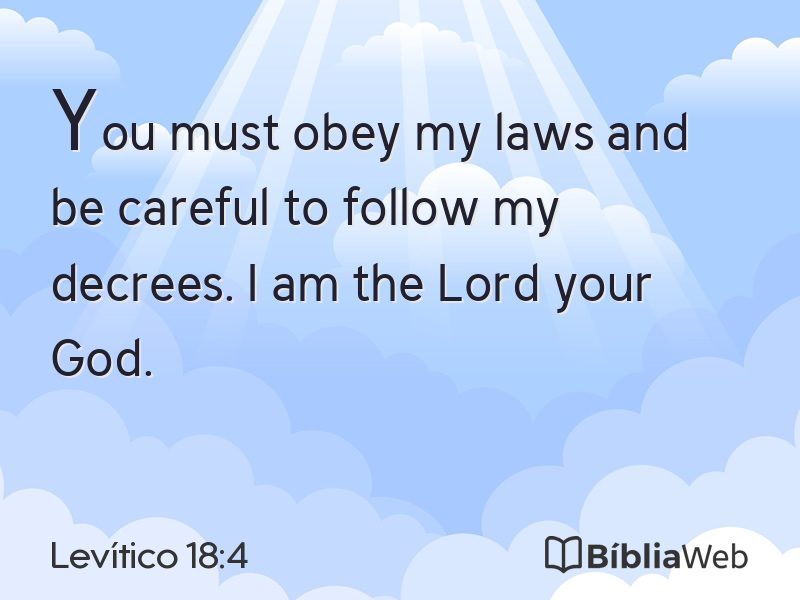 Levítico 18:4 em imagem para compartilhar