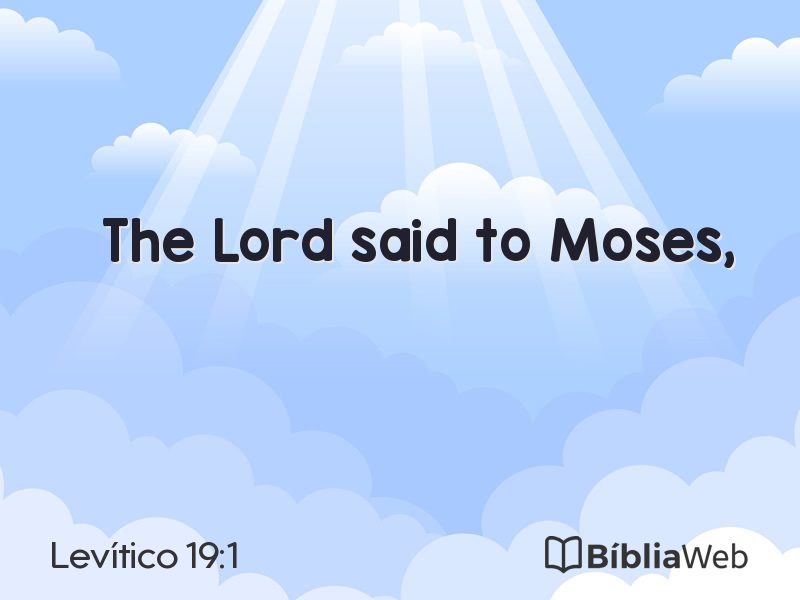 Levítico 19:1 em imagem para compartilhar