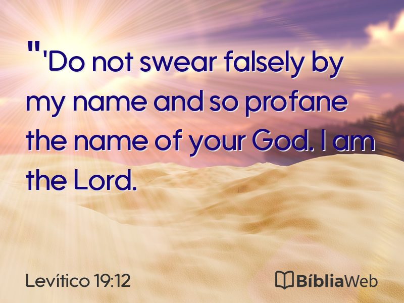 Levítico 19:12 em imagem para compartilhar