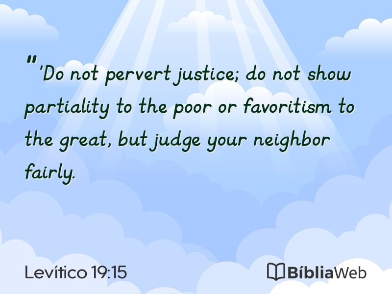 Levítico 19:15 em imagem para compartilhar
