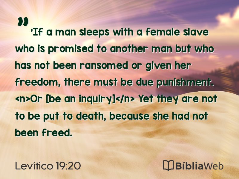 Levítico 19:20 em imagem para compartilhar