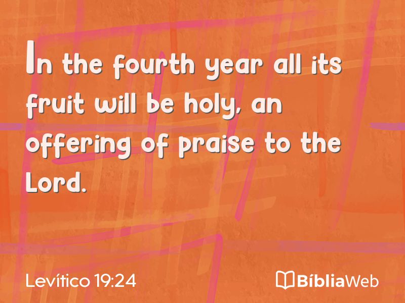 Levítico 19:24 em imagem para compartilhar