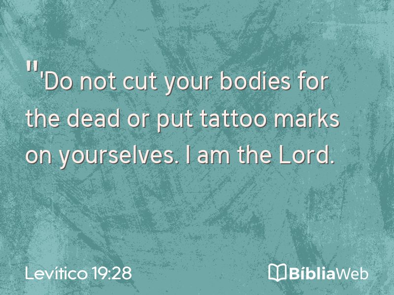 Levítico 19:28 em imagem para compartilhar