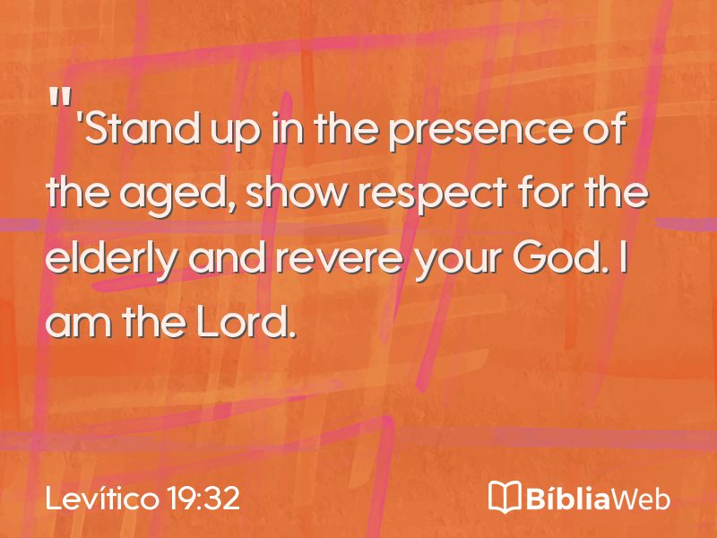 Levítico 19:32 em imagem para compartilhar