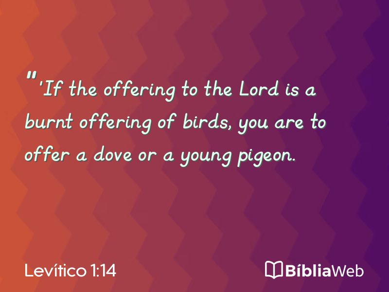 Levítico 1:14 em imagem para compartilhar