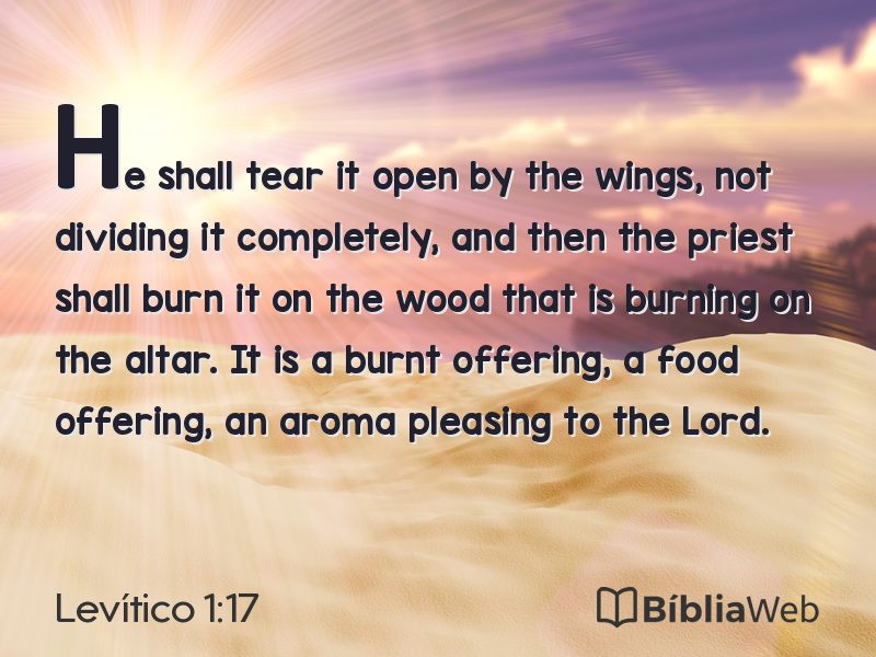 Levítico 1:17 em imagem para compartilhar