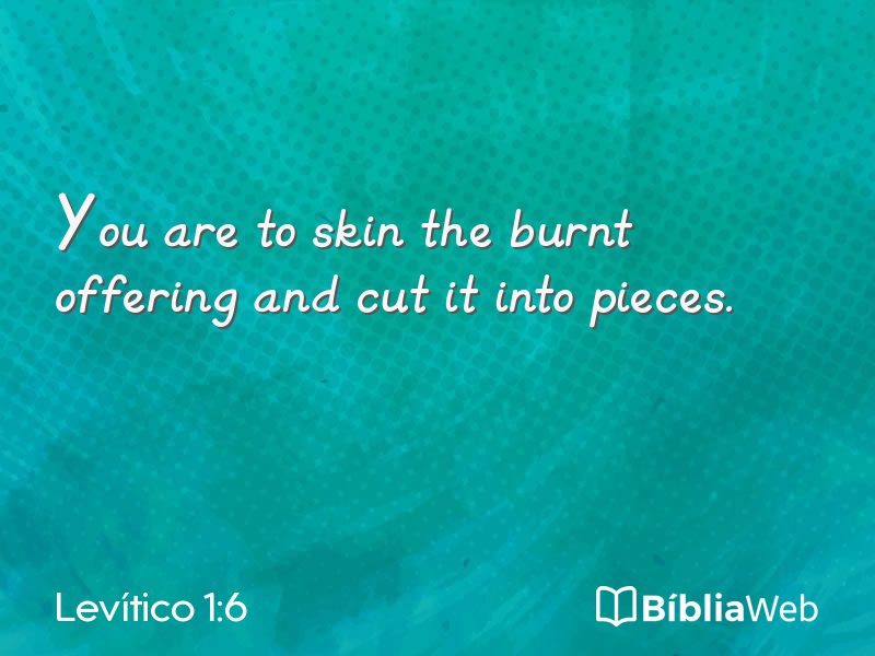 Levítico 1:6 em imagem para compartilhar