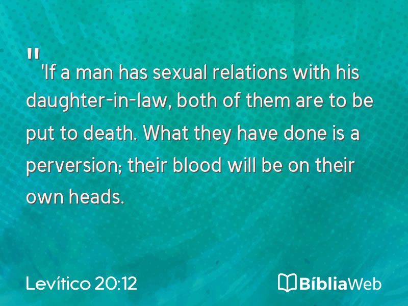 Levítico 20:12 em imagem para compartilhar