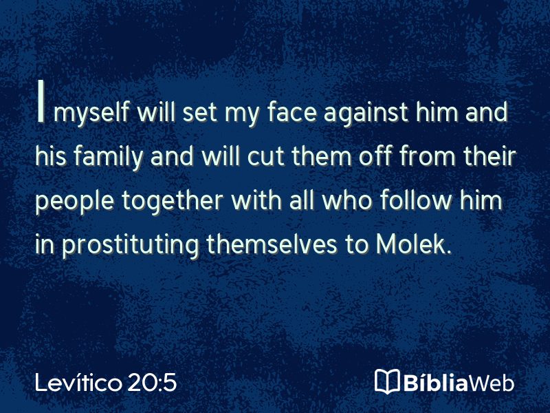 Levítico 20:5 em imagem para compartilhar