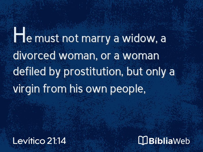 Levítico 21:14 em imagem para compartilhar